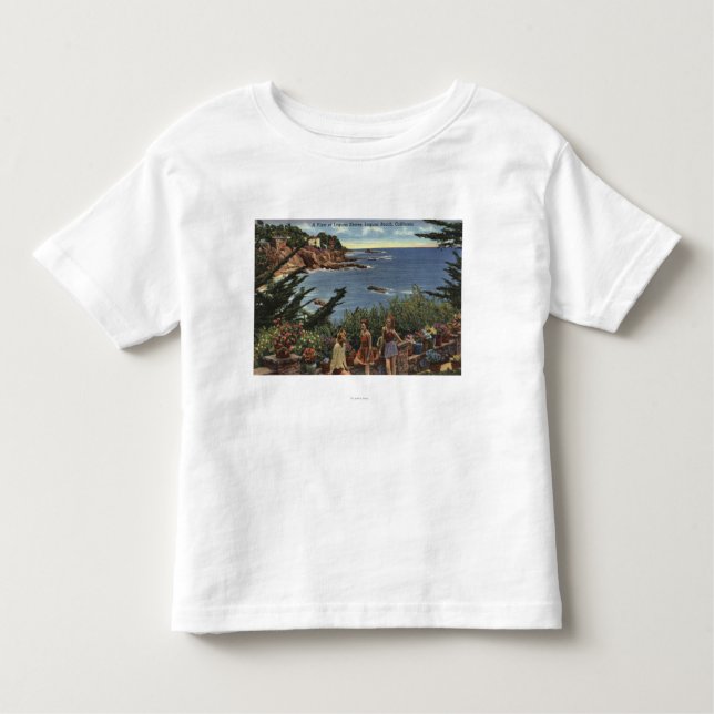 Mädchen genießen ein Vista von Laguna Shores Kleinkind T-shirt (Vorderseite)