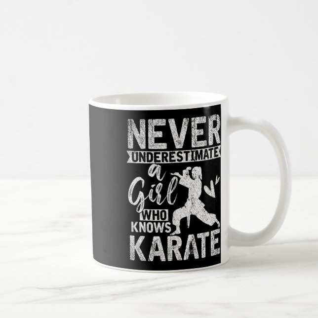 Mädchen Geschenk nie unterschätzen ein Mädchen, da Kaffeetasse (Rechts)