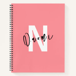 Mädchen-Geschenk – Personalisiertes N-Initialen-Na Notizbuch