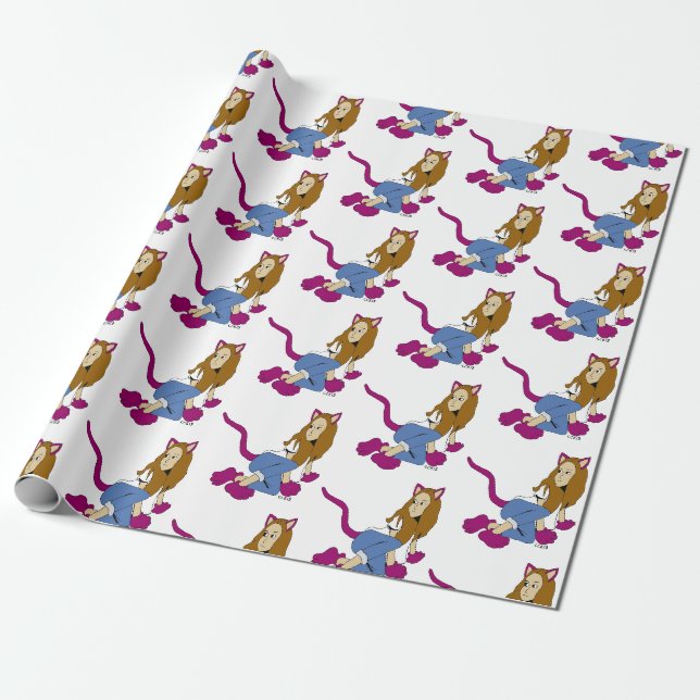 Mädchen Geschenkpapier (Ungerollt)