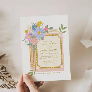 Mädchen-Geschichtenbuch-Baby-Shower-Einladung Einladung