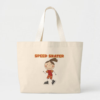 Mädchen-Geschwindigkeits-Skater-T-Shirts und Jumbo Stoffbeutel