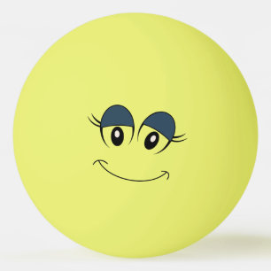 Mädchen-Gesichts-Klingeln Pong Ball Tischtennisball