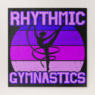 Mädchen gestörte rhythmische Gymnastik Puzzle