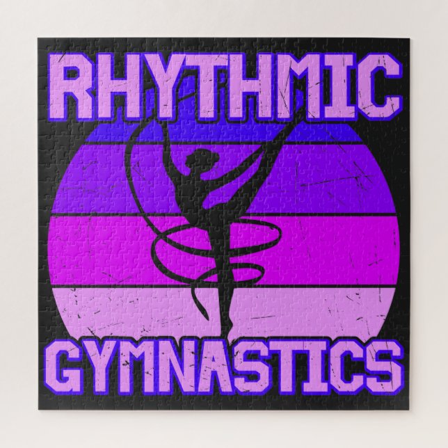 Mädchen gestörte rhythmische Gymnastik Puzzle (Vertikal)