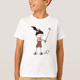 Mädchen-Golfspieler T-Shirt