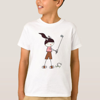 Mädchen-Golfspieler T-Shirt