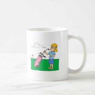 Mädchen-Golfspieler Tasse