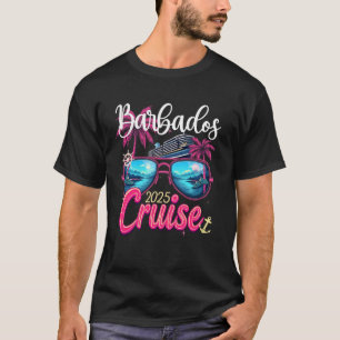 Mädchen Gone Cruising 2025 Reise Geburtstags-Kreuz T-Shirt