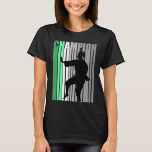 Mädchen Grüne Farben Karate Geburtstag Bunt Posier T-Shirt