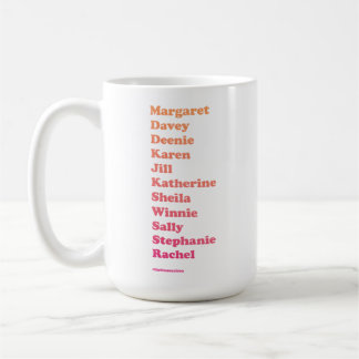 Mädchen-Gruppe-Tasse (weiß) Kaffeetasse