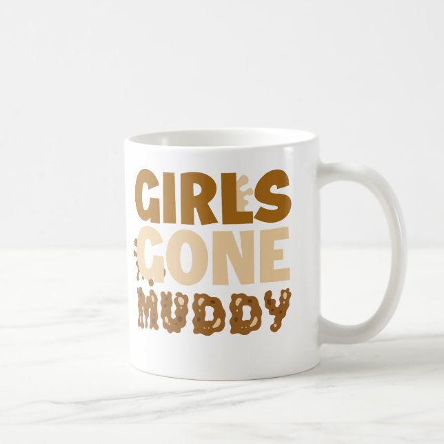 Mädchen haben Muddy Fun-Geschenk für Off-Road Enth Kaffeetasse (Rechts)