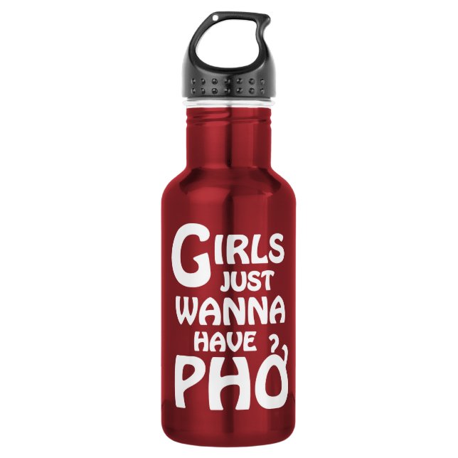 Mädchen haben nur gerne Phở Trinkflasche (Vorderseite)
