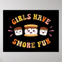 Mädchen haben s lustigere Kawaii Camping Smores Ge