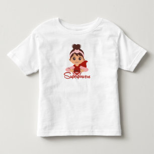 Mädchen haben Superhelden-Umhang Kids Superkräfte Kleinkind T-shirt