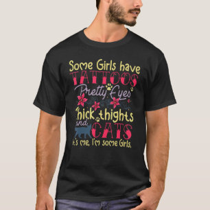 Mädchen haben Tätowierungen schöne Augen dicke Obe T-Shirt