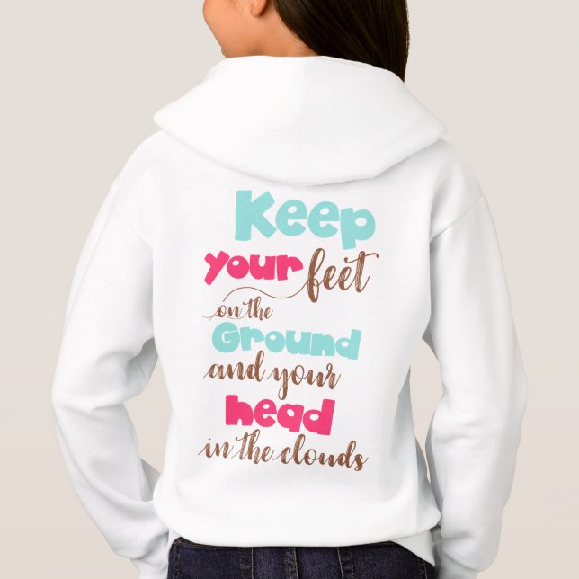 Mädchen Hanes ComfortBlend® Hoodie (Rückseite)