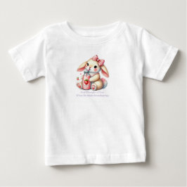 Mädchen Hase Christliches Baby T-Shirt