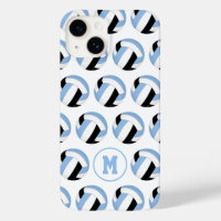 Mädchen hellblaue schwarze Volleyballs