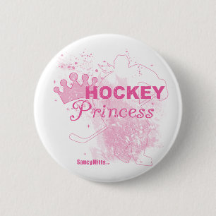 Mädchen-Hockey-Prinzessin Button