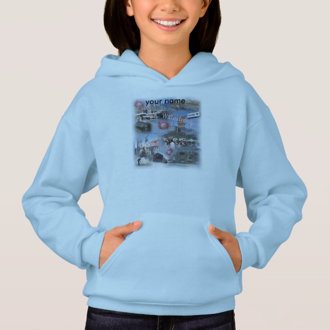 Mädchen Hooded Sweatshirt aus Kapstadt (Vorderseite)