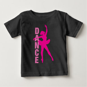 Mädchen Hot Pink Ballerina Tanz Baby T-shirt