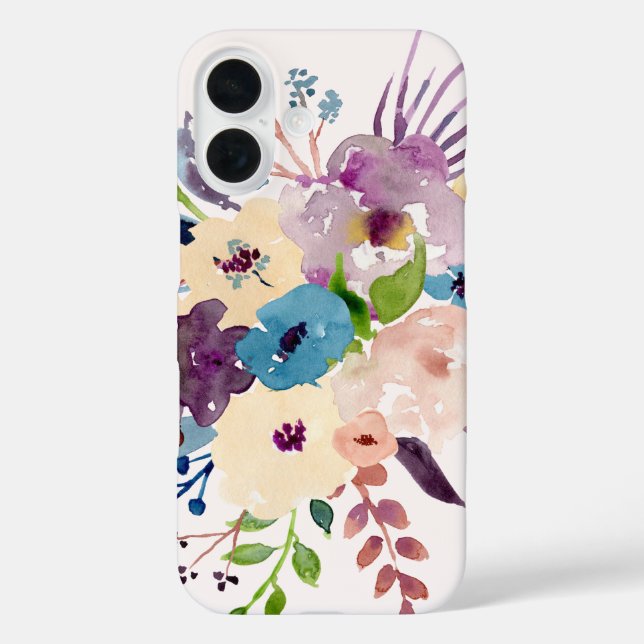 Mädchen, Hübsch, pastellfarbene Blume Case-Mate iPhone Hülle (Rückseite)
