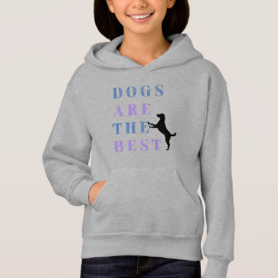 Mädchen "Hunde sind die besten" Pullover Hoodie