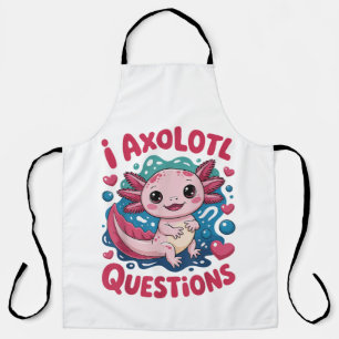 Mädchen Ich Axolotl Fragen Niedlich Lustig Schürze