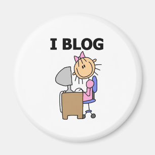 Mädchen, ich blogge  magnet