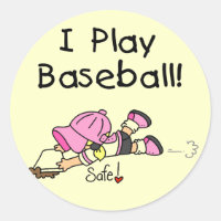 Mädchen Ich spiele Baseball-Hemden und Geschenke