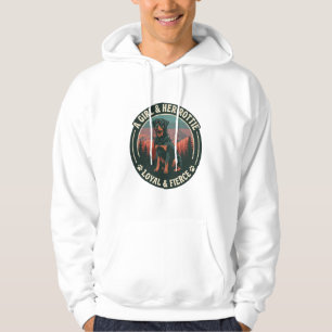 Mädchen Ihr Rottie Treuer Wilder Rottweiler Hund M Hoodie