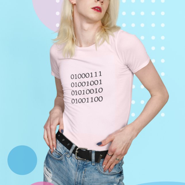 Mädchen im Binary Code Tee Shirt (Von Creator hochgeladen)