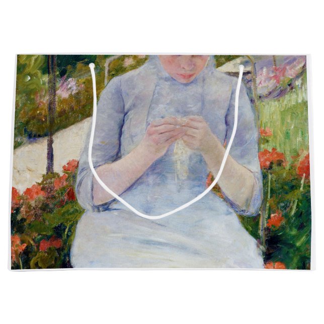 Mädchen im Garten, Mary Cassatt Große Geschenktüte (Vorderseite)