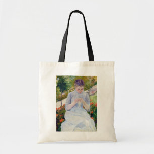 Mädchen im Garten, Mary Cassatt Tragetasche