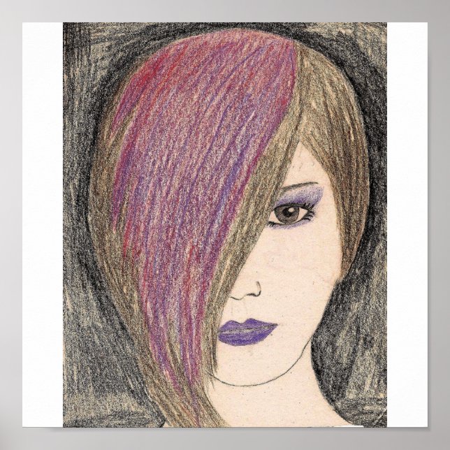 Mädchen im Gesicht 2 Poster (Vorne)