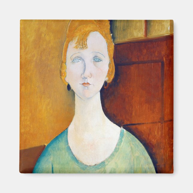 Mädchen im Grünen, Modigliani Magnet (Vorne)