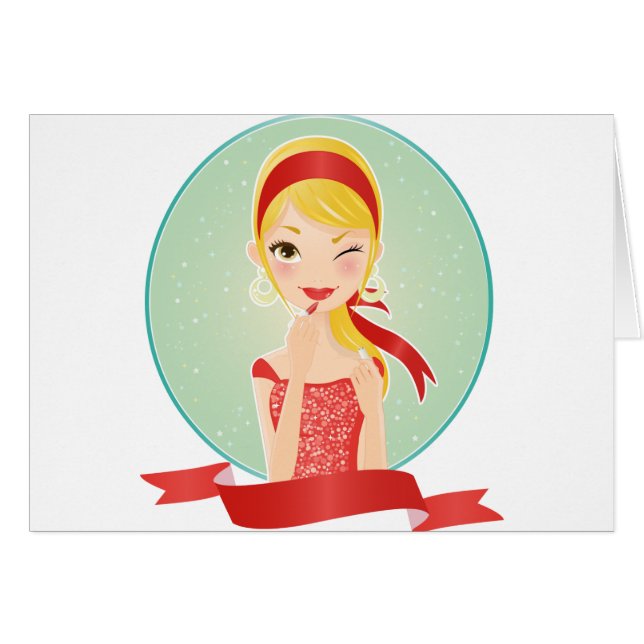 Mädchen im Rot (Vorderseite (Horizontal))