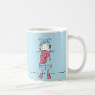 Mädchen im Schnee Kaffeetasse