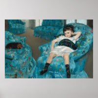 Mädchen im Sessel - Mary Cassatt Fine Art Poster