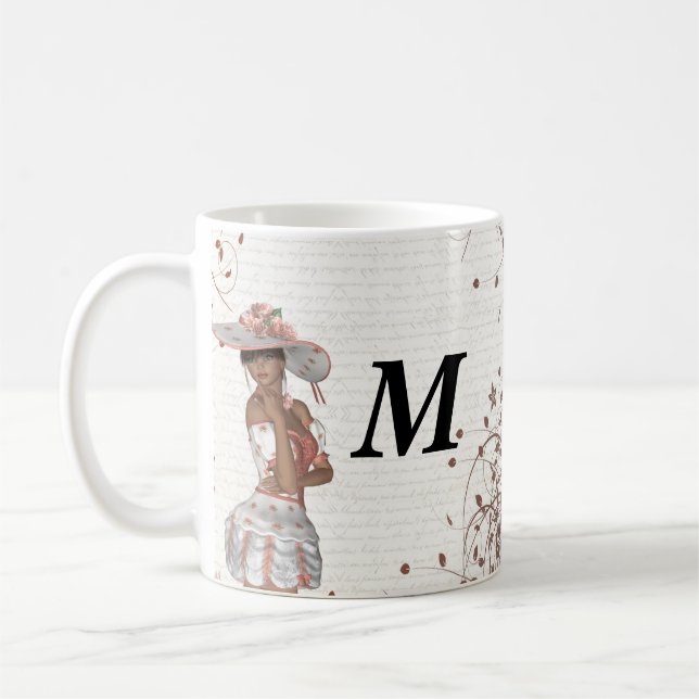 Mädchen im Sommerhut Tasse (Links)