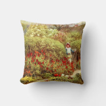 Mädchen im Viktorianischen Garten