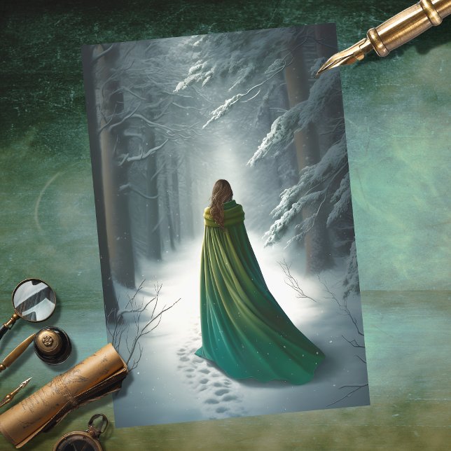 Mädchen im Wald 4 Dekoupage Seidenpapier (Von Creator hochgeladen)