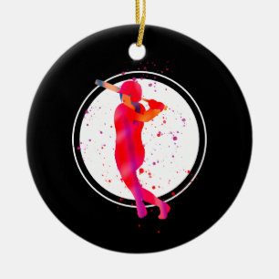 Mädchen in Bat Keramik Ornament