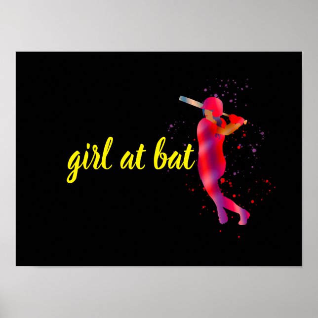 Mädchen in Bat Poster (Vorne)