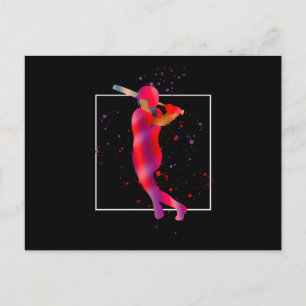 Mädchen in Bat Postkarte