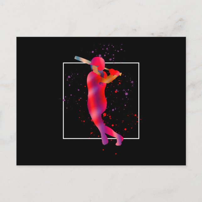 Mädchen in Bat Postkarte (Vorderseite)