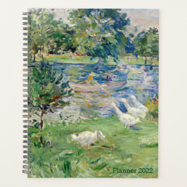 Mädchen in Boat mit Gänse von Berthe Morisot, Fran Planer