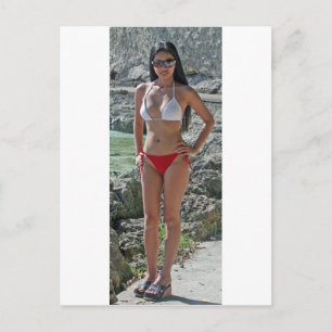 Mädchen in Boracay Postkarte