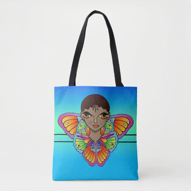 Mädchen in Butterfly-Flügeln ummantelt (Vorderseite)